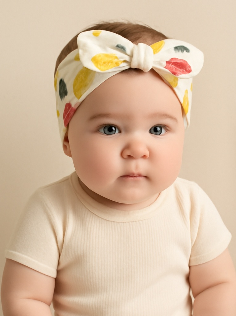 Lemon and Grapefruit Fruit Plush Headband for Babies